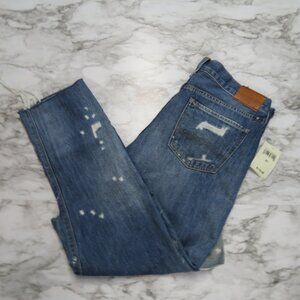 Lucky Brand Handcrafted Sienna Slim Boyfriend Destroyed Distressed Jeans Size 25